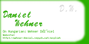 daniel wehner business card